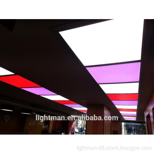 Wifi controlling 4000K color temperature rgbw led ceiling panel light 60x30